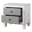 ACME Katia Nightstand in Rustic Gray & Weathered White