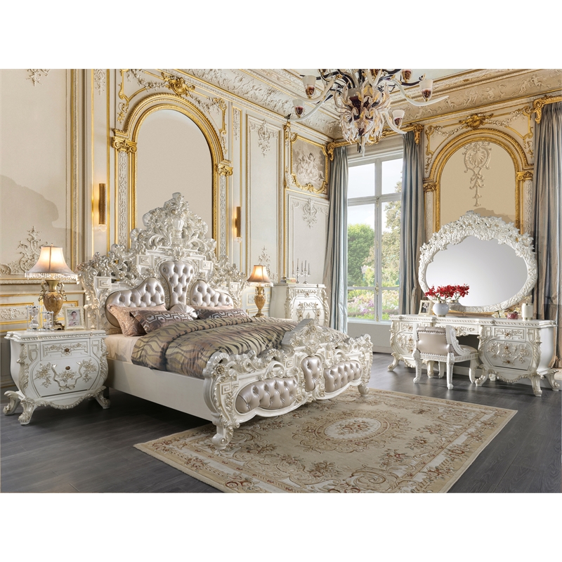 ACME Vanaheim Nightstand in Antique White