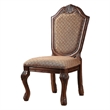 ACME Chateau De Ville Side Chair (Set-2) in Fabric & Cherry