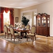 ACME Chateau De Ville Side Chair (Set-2) in Fabric & Cherry