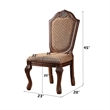 ACME Chateau De Ville Side Chair (Set-2) in Fabric & Cherry