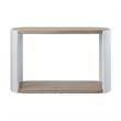 ACME Zoma Sofa Table in White High Gloss & Oak
