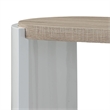 ACME Zoma Sofa Table in White High Gloss & Oak