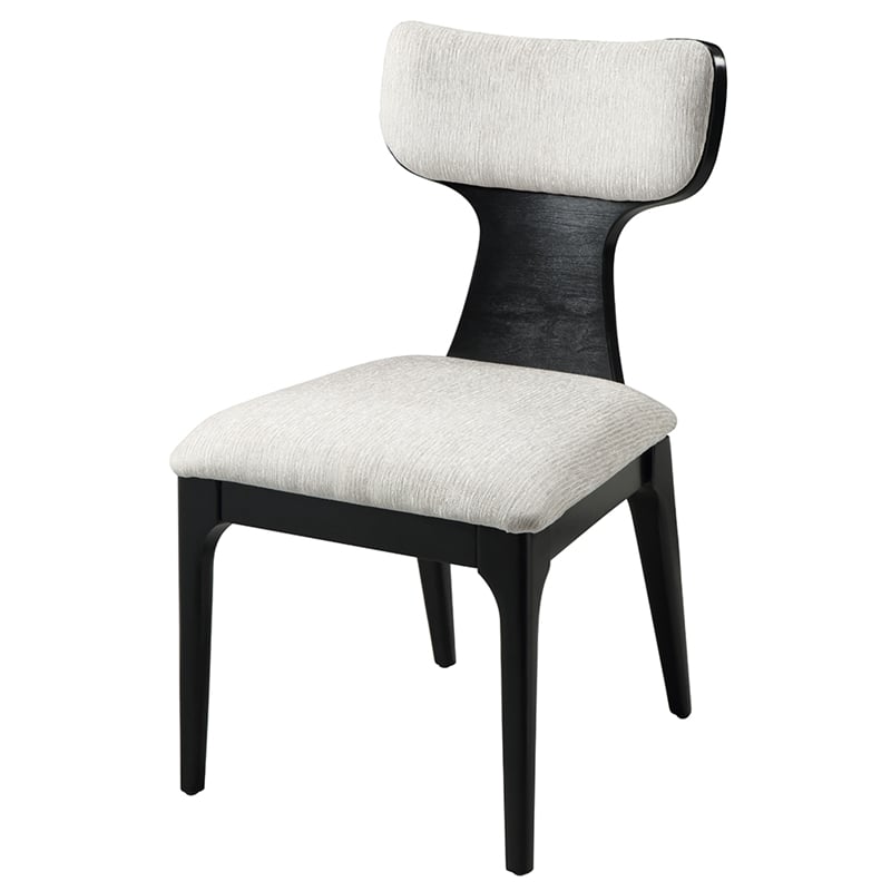 ACME Marioly Side Chair (Set-2) in White Chenille