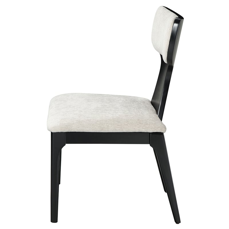 ACME Marioly Side Chair (Set-2) in White Chenille