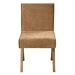 ACME Zoey Side Chair (Set-2) in Chocolate Chenille & Oak