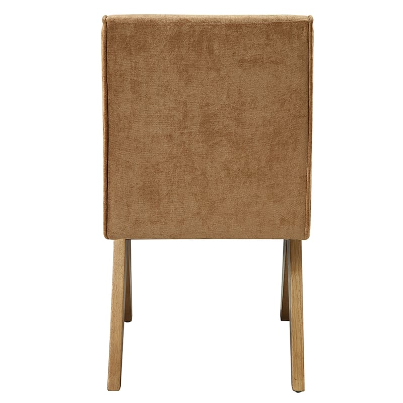 ACME Zoey Side Chair (Set-2) in Chocolate Chenille & Oak