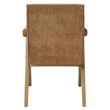 ACME Zoey Arm Chair (Set-2) in Chocolate Chenille & Oak