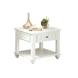 ACME Natesa End Table in White Washed
