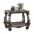 ACME Versailles End Table in Antique Platinum