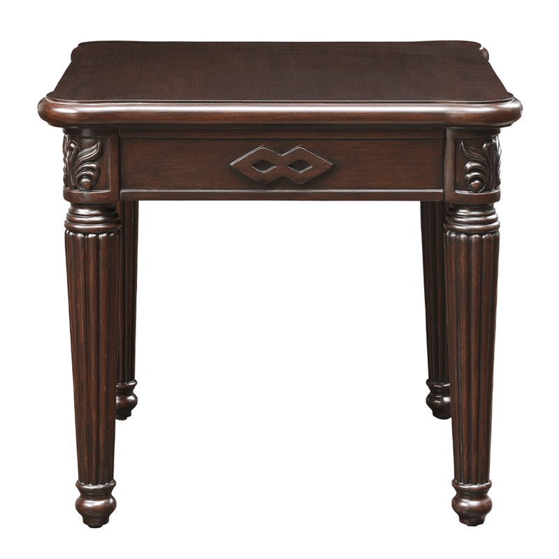 ACME Chateau De Ville End Table in Espresso