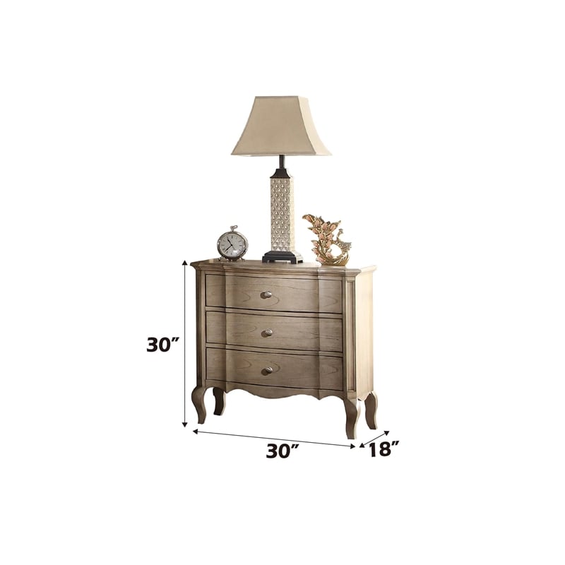 ACME Chelmsford Nightstand in Antique Taupe