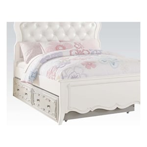 ACME Edalene Trundle (Twin)-Optional in Pearl White