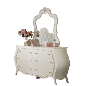ACME Edalene Mirror in Pearl White