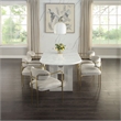 ACME Zayn Arm Chair (Set-2) in Beige Chenille & Gold