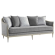 ACME Fernando Sofa w/5 Pillows in Gray Chenille & Champagne