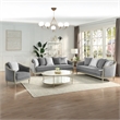 ACME Fernando Sofa w/5 Pillows in Gray Chenille & Champagne