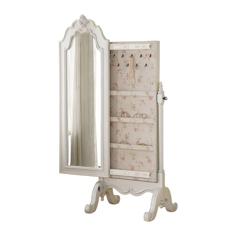 ACME Edalene Jewelry Armoire in Pearl White