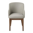 ACME Harvey Side Chair (Set-2) in Synthetic Leather & Walnut