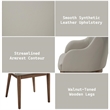 ACME Harvey Side Chair (Set-2) in Synthetic Leather & Walnut