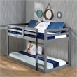 ACME Gaston Twin Loft Bed in Gray