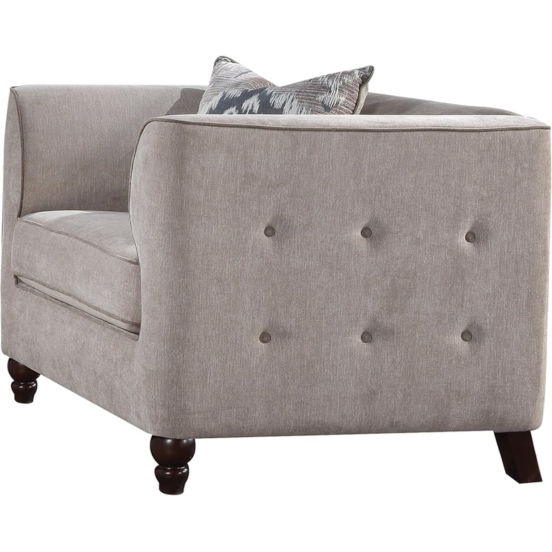 ACME Cyndi Chair w/Pillow in Tan Velvet