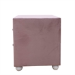 ACME Reggie Nightstand in Pink Fabric
