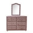 ACME Reggie Mirror in Pink Fabric