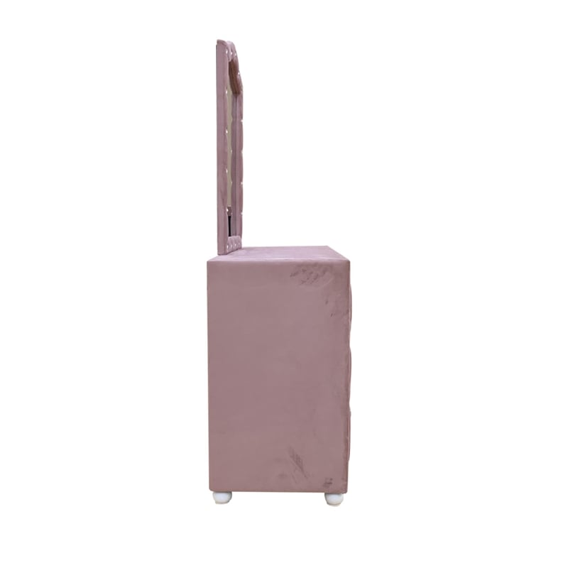 ACME Reggie Mirror in Pink Fabric