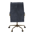 ACME Tinzud Swivel Office Chair in Gray Leather