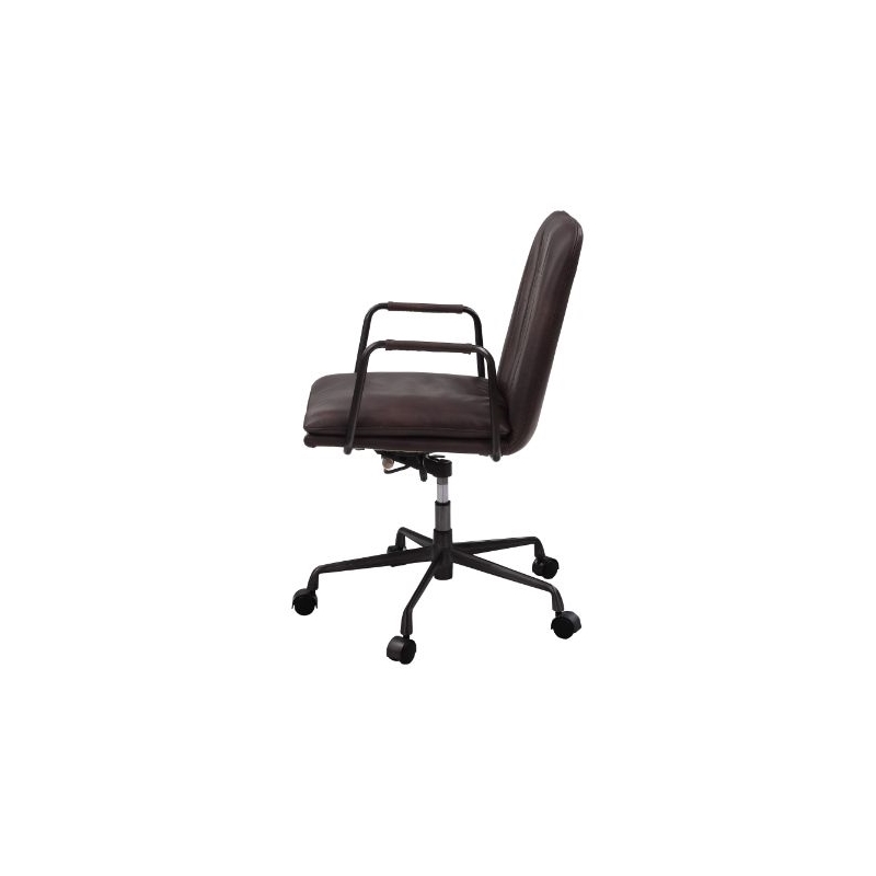 ACME Eclarn Swivel Office Chair in Mars Top Leather