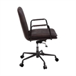 ACME Eclarn Swivel Office Chair in Mars Top Leather