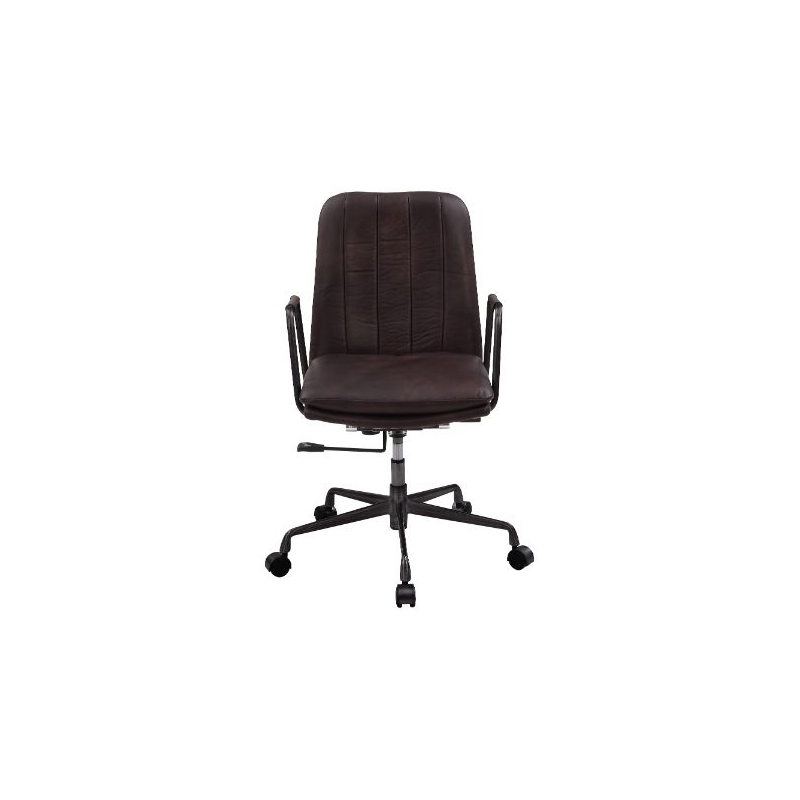 ACME Eclarn Swivel Office Chair in Mars Top Leather