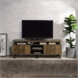 ACME Ensata II TV Stand in Rustic Oak  & Black