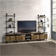 ACME Ensata II TV Stand in Rustic Oak  & Black