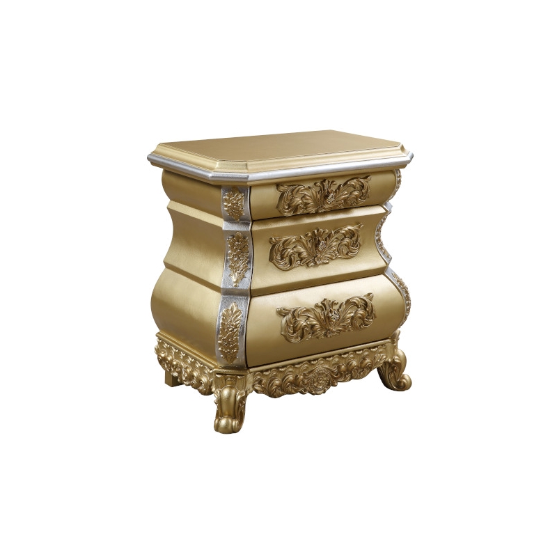 ACME Seville Nightstand in Gold