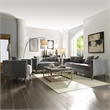 ACME Sidonia Loveseat w/2 Pillows in Gray Velvet