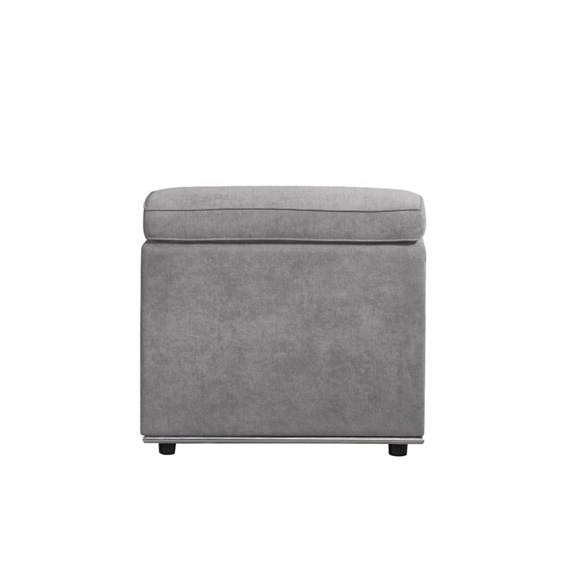 ACME Alwin Modular - Armless Chair in Dark Gray Fabric