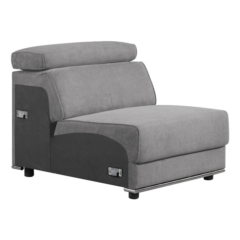 ACME Alwin Modular - Armless Chair in Dark Gray Fabric