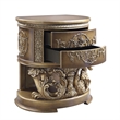 ACME Constantine Nightstand in Brown & Gold