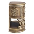 ACME Constantine Nightstand in Brown & Gold