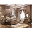 ACME Constantine Nightstand in Brown & Gold