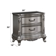 ACME Ariadne Nightstand in Antique Platinum
