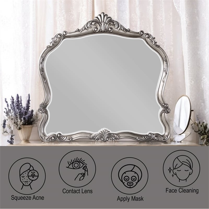 ACME Ariadne Mirror in Antique Platinum
