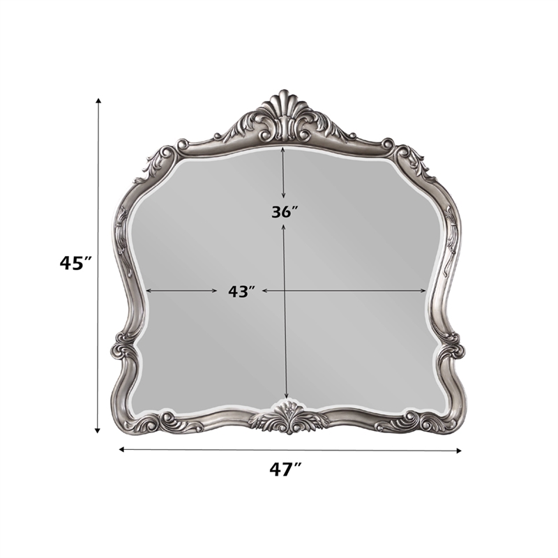 ACME Ariadne Mirror in Antique Platinum