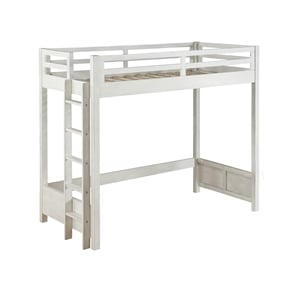 ACME Celerina Twin Loft Bed in Weathered White