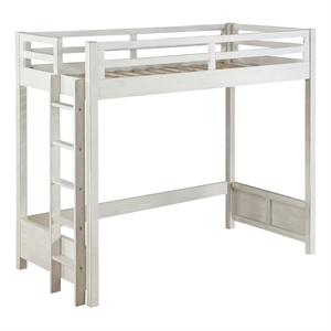 ACME Celerina Twin Loft Bed in Weathered White