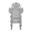 ACME Valkyrie Arm Chair (Set-2) in Synthetic Leather in Antique Platinum