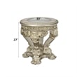 ACME Danae End Table in Champagne & Gold