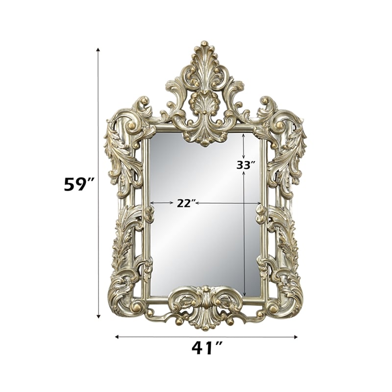 ACME Sorina Mirror in Antique Gold